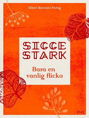 cover image of Bara en vanlig flicka